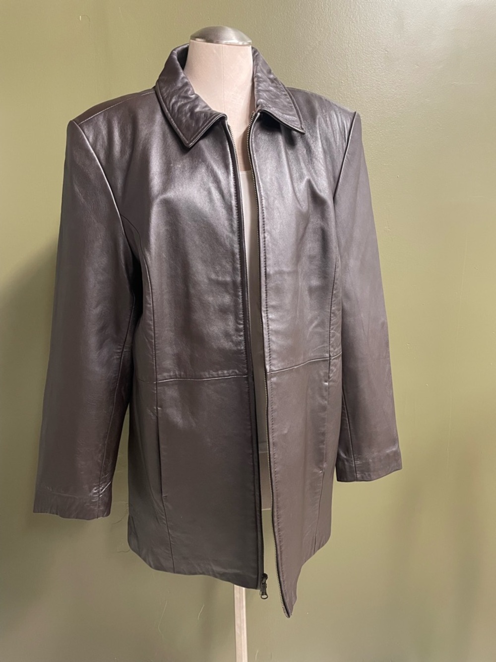 Centigrade Leather Jacket in Deep Brown